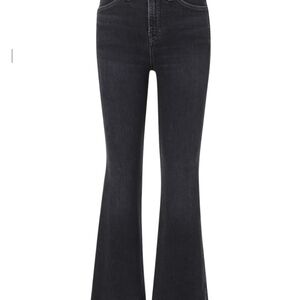 NWOT Veronica Beard Denim Carson Kick-Flare Jean Washed Onxy Size 29 Cropped